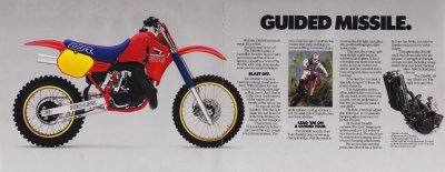 1986 Honda CR 500 Plastic Kit Flash Red