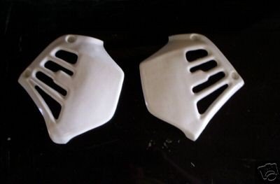 1981 Honda CR 250 Radiator Shrouds White