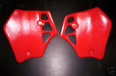 1983 Honda CR 250 Radiator Shrouds Flash Red