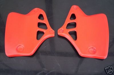 1984 Honda CR 250 Radiator Shrouds Flash Red