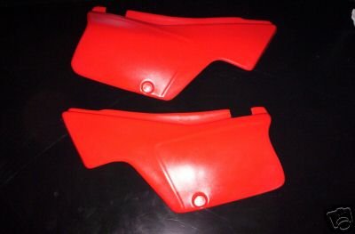 1982 Honda XL 500 XL500 Side Panels Red
