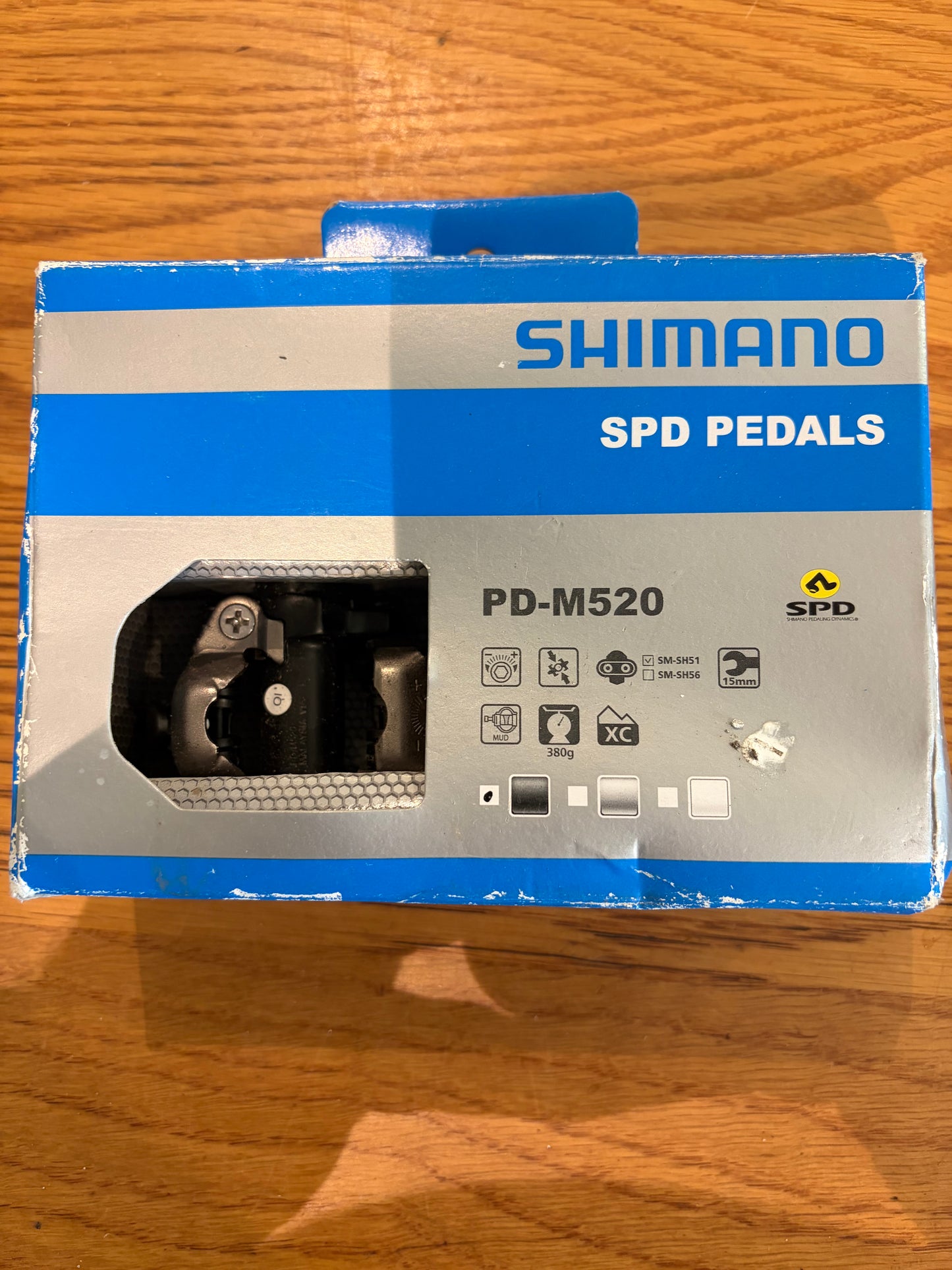 Shimano PD M520 SPD Clipless MTB Pedals + Cleats - Black