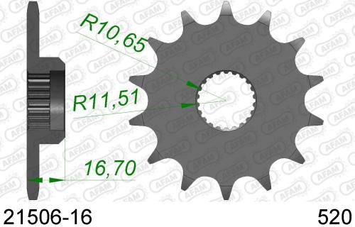 AFAM FRONT 16T, 520 AF12150616