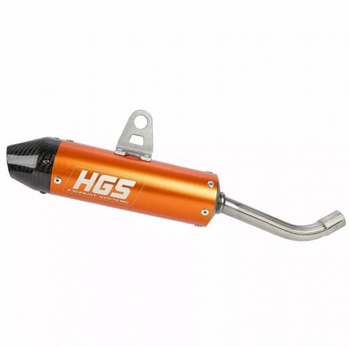 HGS SILENCER ALU ORANGE CARB. END CAP HGKT2028122