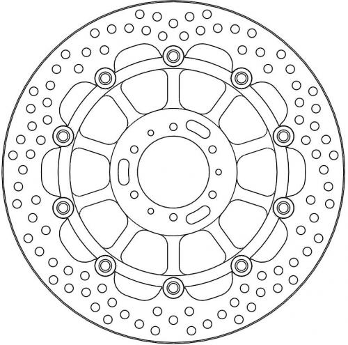 MOTO MASTER 113171, HALO FLOAT ALU OFFS. DISC 296