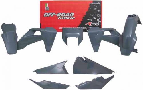 RTECH PLASTICS KIT 6 PC W/HEADL HSQ QUANTUM GREY