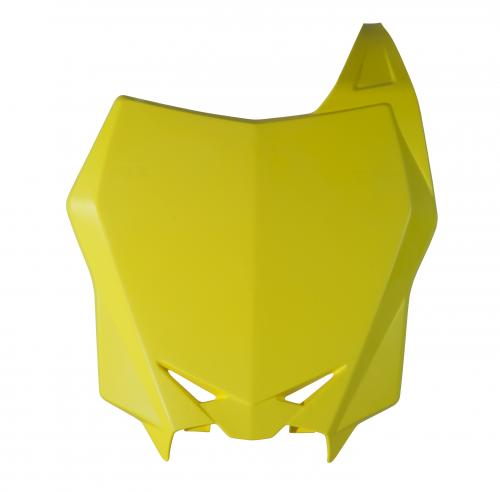 RTECH FRONT NUMBER PLATE FACTORY SUZUKI YELLOW