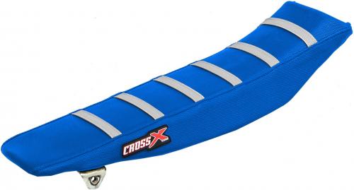 CROSS X SEAT COVER, BLUE/BLUE/WHITE (STRIPES) M4193BLBLW