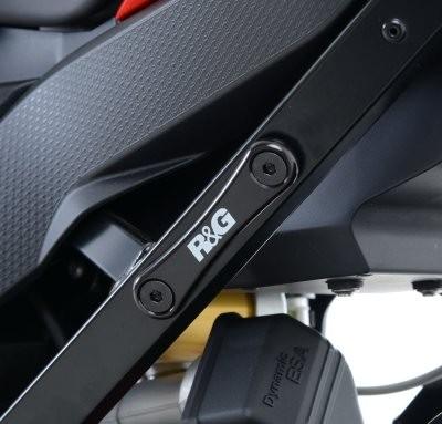 R&G REAR FOOTREST PLATE, BLACK 41211002