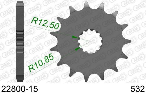 AFAM FRONT 15T, 532 AF12280015