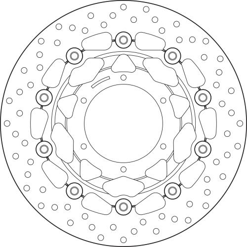 Brembo Serie Oro Floating Brake Disc 296 mm – 78B40823