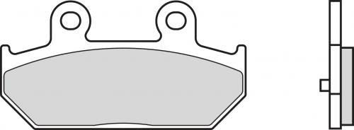 Brembo CC Carbon-Ceramic Brake Pads for Suzuki AN 650 BURGMAN / AN 400 BURGMAN LEFT & More – 07058