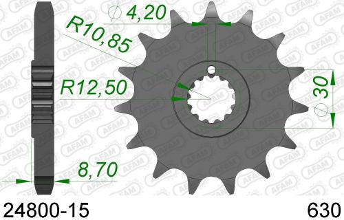 AFAM FRONT 15T, 630 AF12480015