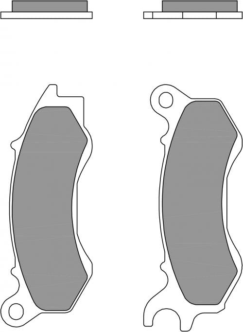 Brembo CC Carbon-Ceramic Brake Pads for Peugeot / Honda / Malaguti & More – 07090