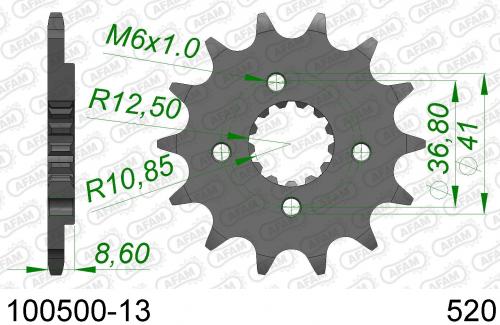 AFAM FRONT 13T, 520 AF110050013