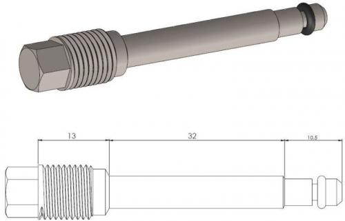 MOTO MASTER 213076, BRAKE PAD PIN