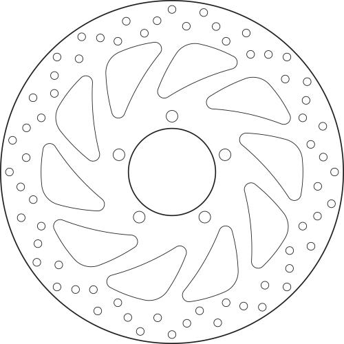 BREMBO BRAKE DISC, 68B407L3