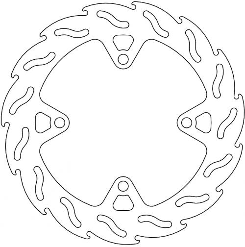 MOTO MASTER 110678, FLAME FIXED DISC 250