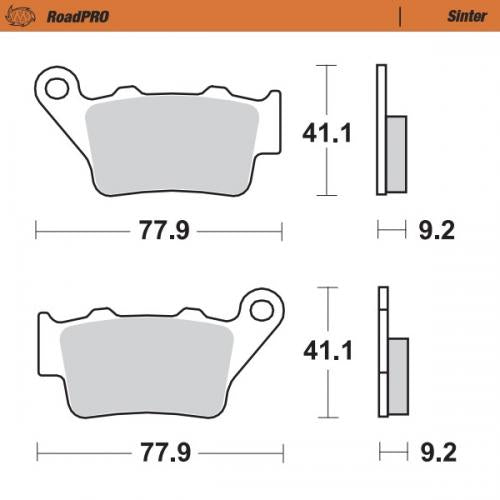 MOTO MASTER 403402, BRAKE PADS SINTER