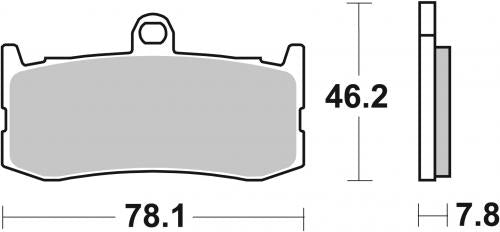 Brembo SR Sintered Brake Pads for Triumph 675 DAYTONA TRIPLE – 07GR06SR