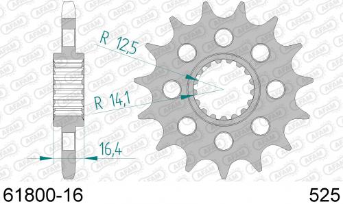AFAM FRONT 16T, 525 AF16180016
