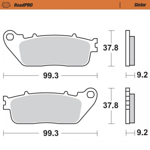 MOTO MASTER 407202, BRAKE PADS SINTER