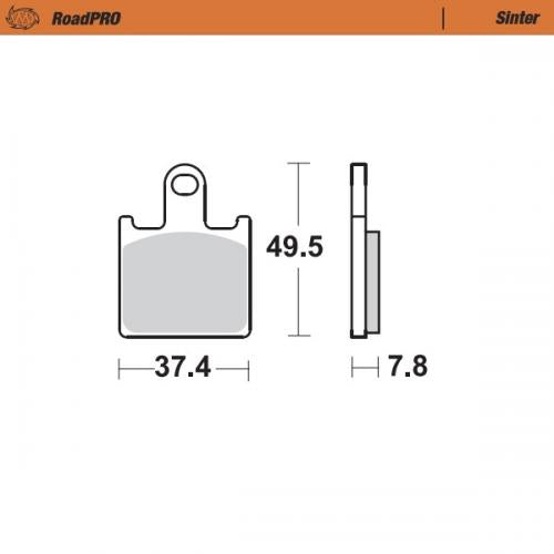 MOTO MASTER 406801, BRAKE PADS SINTER