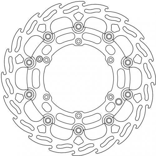 MOTO MASTER 112072, FLAME FLOATING ALU DISC 298