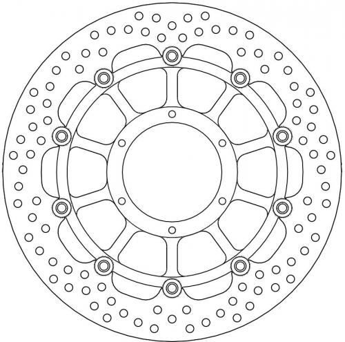 MOTO MASTER 113113, HALO FLOAT ALU OFFS. DISC 320