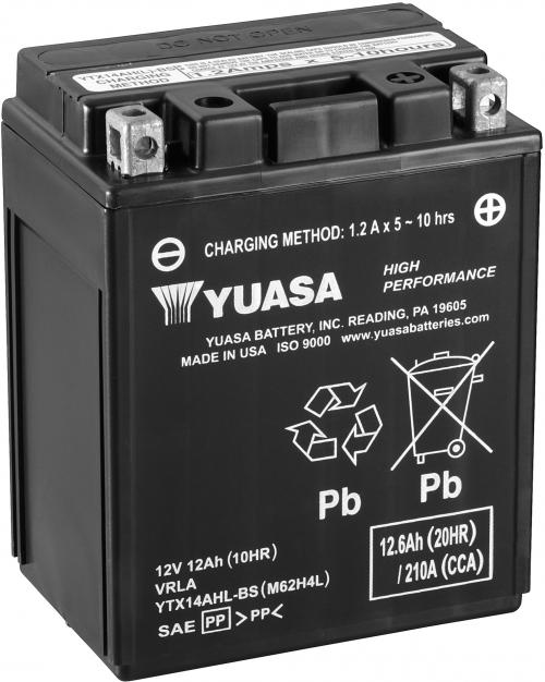 YUASA YTX14AHL-BS YUASA BATTERY & ACID PACK