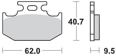 MOTO MASTER 092811, BRAKE PADS SINTER RACING