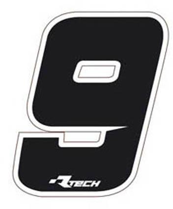 RTECH PVC NUMBER STICKERS SIZE 1-NR.9