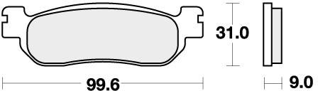 SBS 728RQ BRAKE PADS ORGANIC RACING