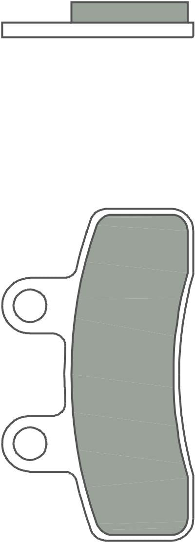Brembo CC Carbon-Ceramic Brake Pads for Generic / Italjet / Elstars & More – 07097