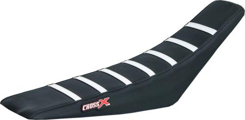 CROSS X SEAT COVER, BLACK/BLACK/WHITE (STRIPES) M11013BBW