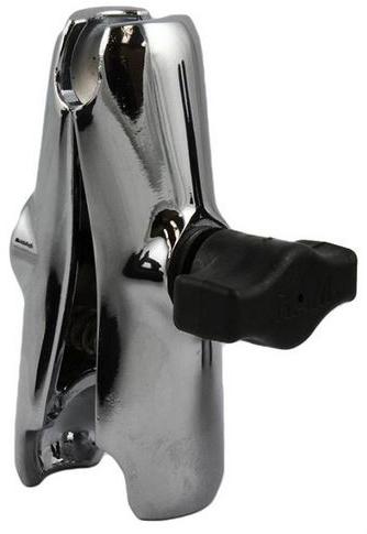 RAM MOUNTS CHROME RAM DOUBLE SOCKET ARM FOR 1" BALL