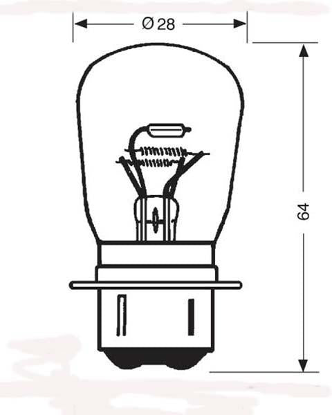 ELECTRICAL BULB 6V 30/24W BPF 312