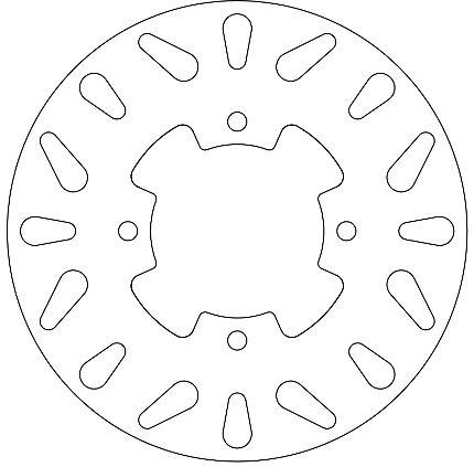 FERODO FMD0166R FIXED BRAKE DISC