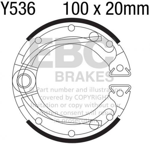 EBC Y536 EBC BRAKE SHOES