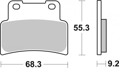 Brembo SR Sintered Brake Pads for Aprilia / Yamaha – 07GR77SR