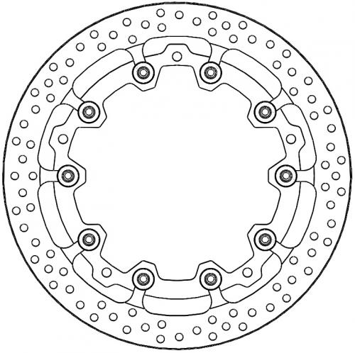 MOTO MASTER 116126, HALO T-FLOATER ALU DISC 220