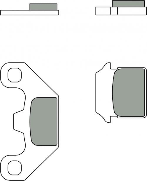 BREMBO 07099CC BRAKE PADS ORGANIC