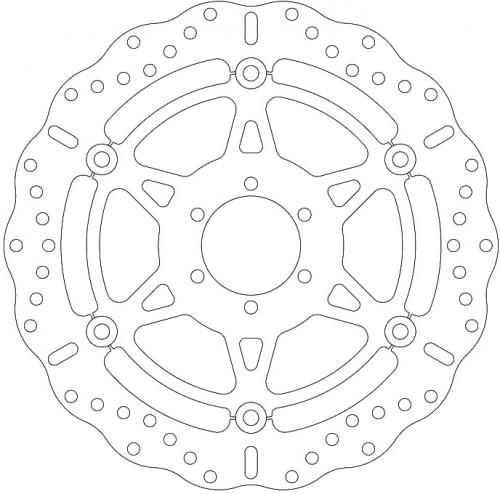 EBC BRAKE DISC MD855XC 6 BUTTON FLOAT WAVE DISC