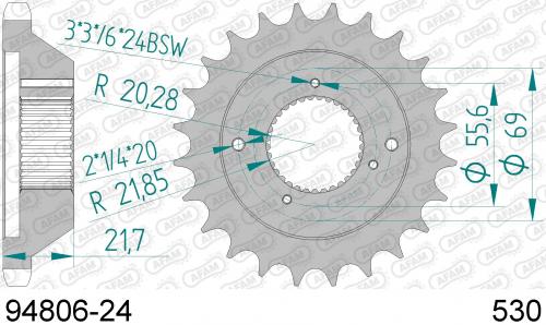 AFAM FRONT 24T, 530