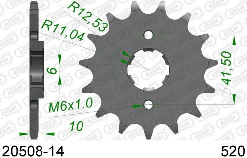 AFAM FRONT 14T, 520 AF12050814