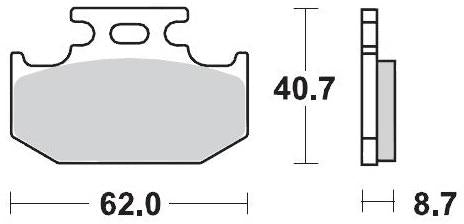 MOTO MASTER 092211, BRAKE PADS SINTER RACING
