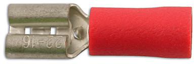 LASER TOOLS RED FEMALE PUSH-ON 6.3MM 100PC