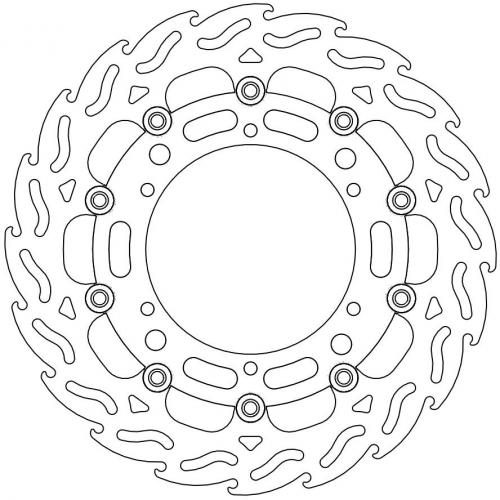 MOTO MASTER 112070, FLAME FLOATING ALU DISC 310