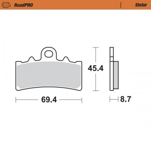 MOTO MASTER 407601, BRAKE PADS SINTER