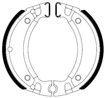 FERODO FSB731A BRAKE SHOE SET